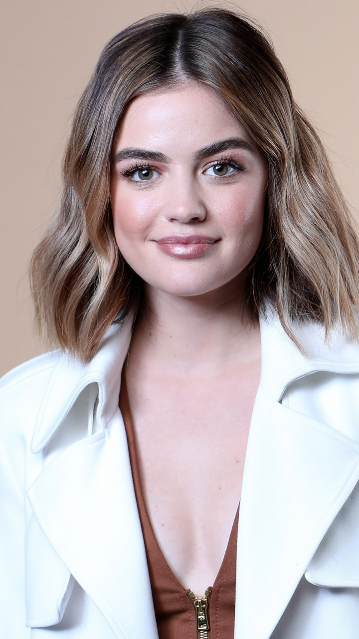 Download wallpaper 720x1280 lucy hale, blonde, smile, portrait, 2018 ...