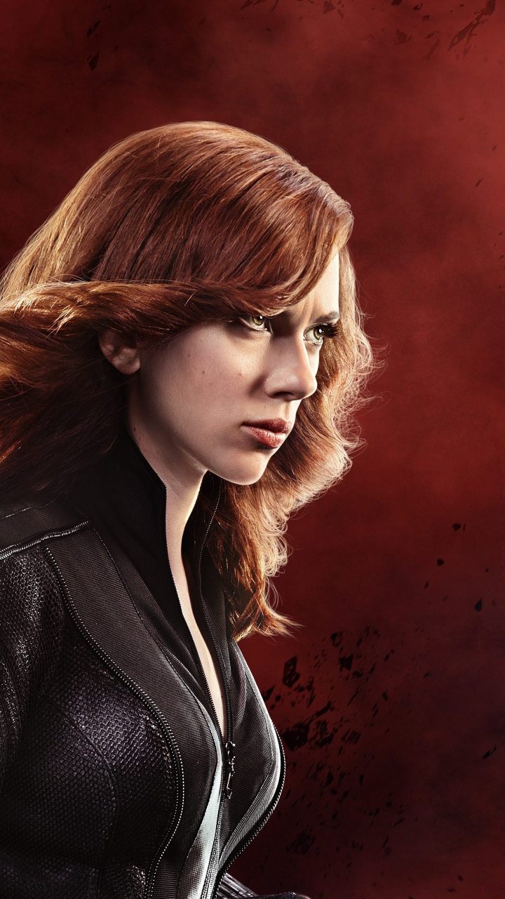 Download wallpaper 720x1280 black widow, scarlett johansson, civil war ...