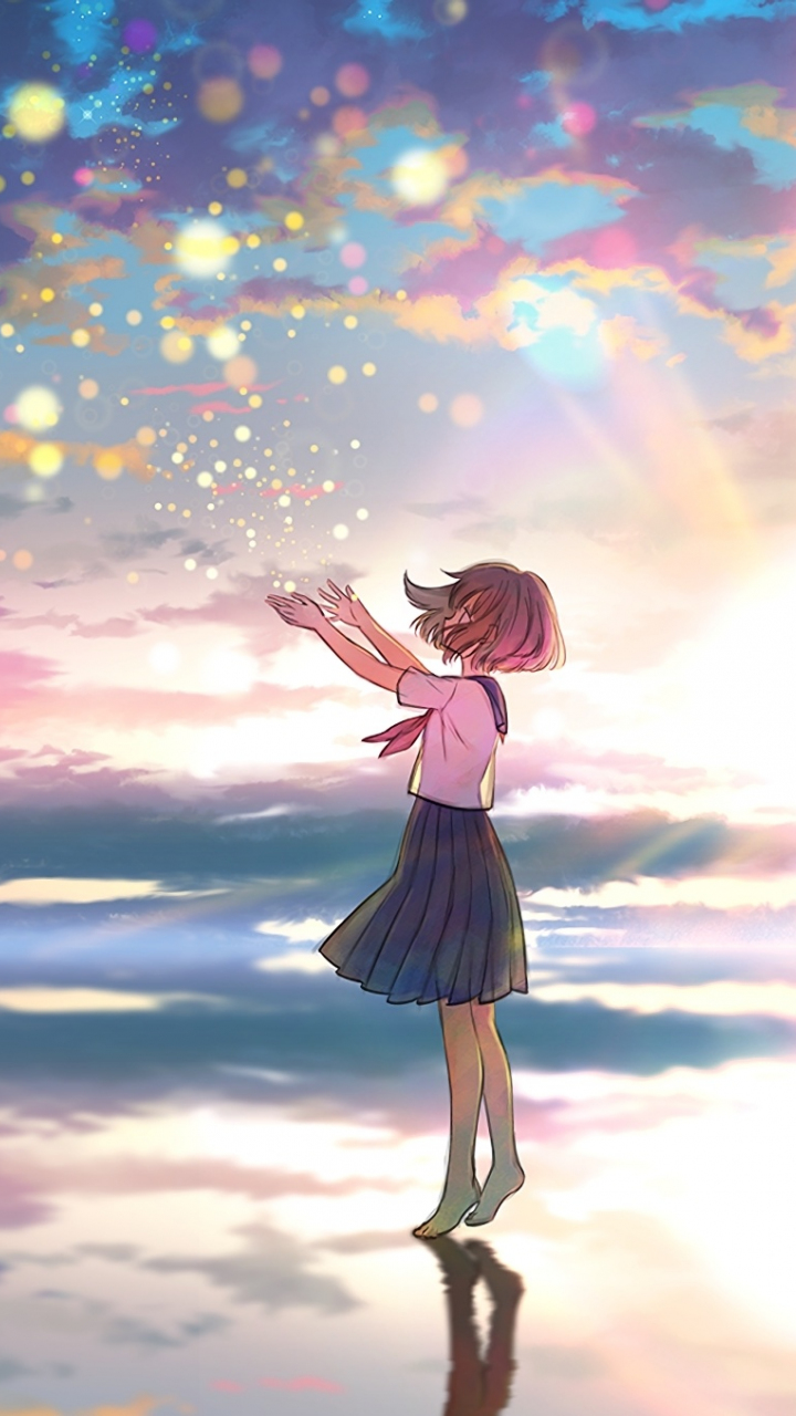 720x1280 Anime Girl Watching Sunset 4k Moto G,X Xperia Z1,Z3 Compact,Galaxy  S3,Note II,Nexus HD 4k Wallpapers, Images, Backgrounds, Photos and Pictures