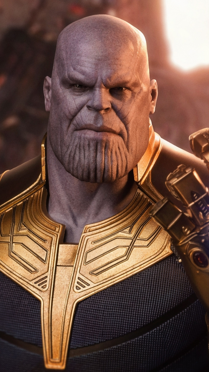 Thanos, Avengers: infinity war, toy art, 720x1280 wallpaper