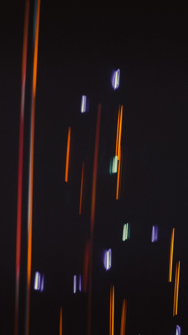 Download 720x1280 wallpaper minimal, colorful lines, lights, blur, dark