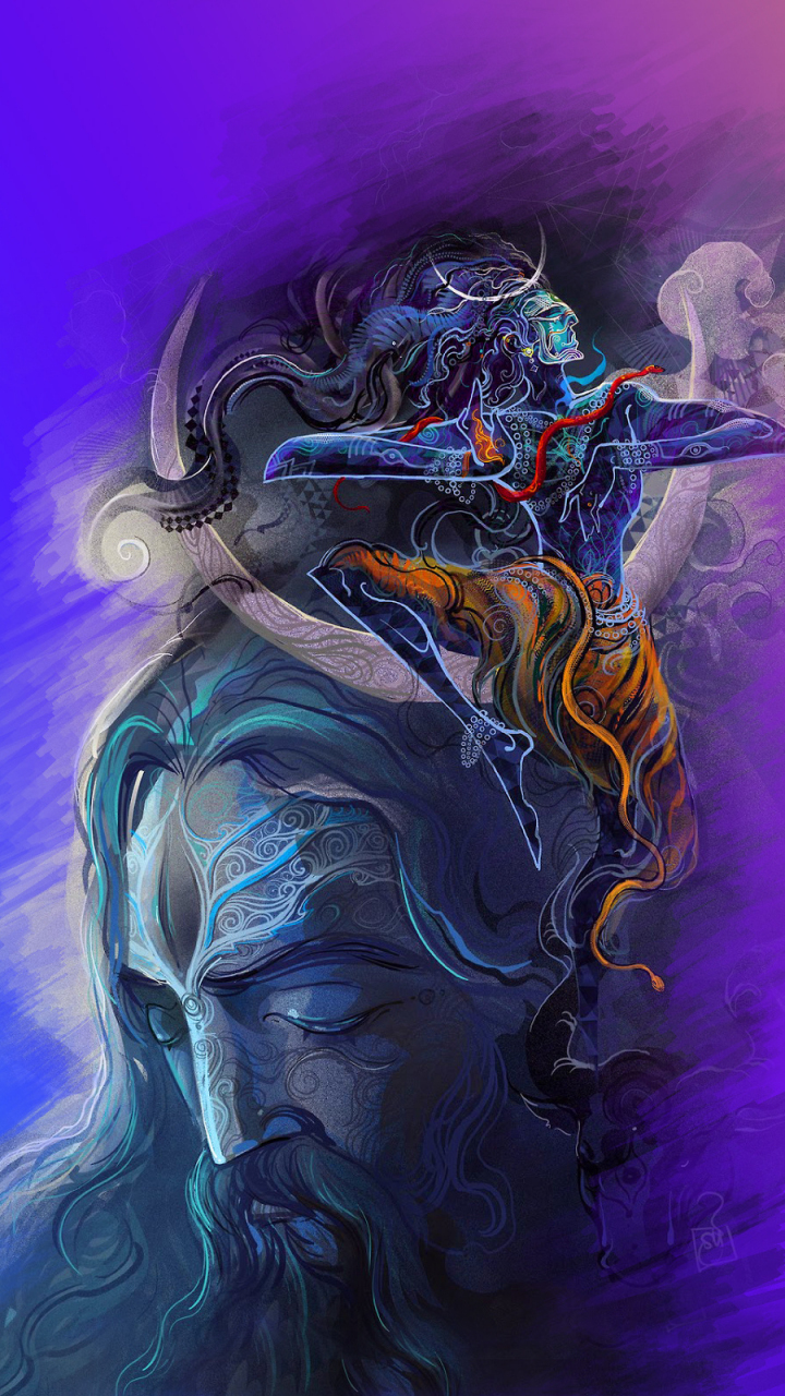 Lord Shiva Abstract Wallpaper