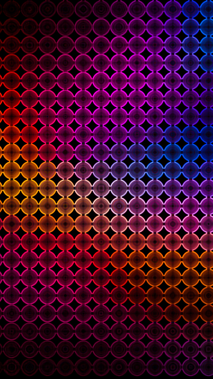Download wallpaper 720x1280 colorful, black dots, abstract, samsung ...