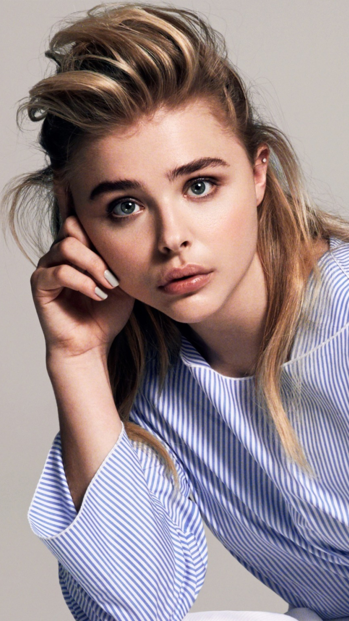 Download wallpaper 720x1280 chloë grace moretz, actress, brunette ...