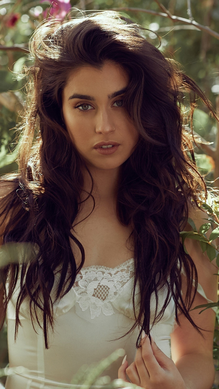 Download outdoor, lauren jauregui, american singer 720x1280 wallpaper