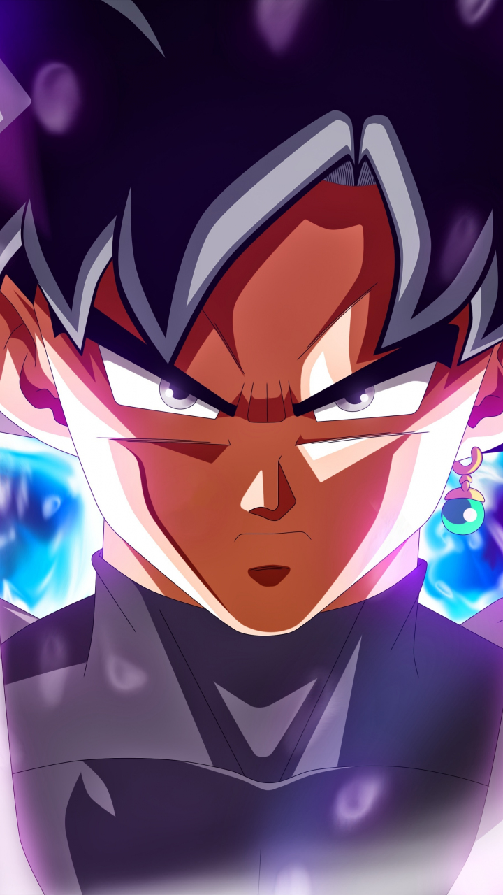 Download wallpaper 720x1280 ultra instinct, dragon ball, black goku, samsung galaxy mini s3, s5