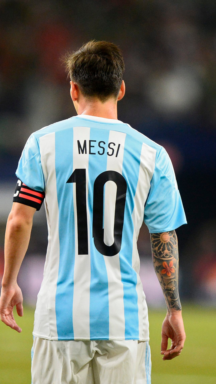 Lionel Messi Soccer Jersey With Number 10 Written Lio