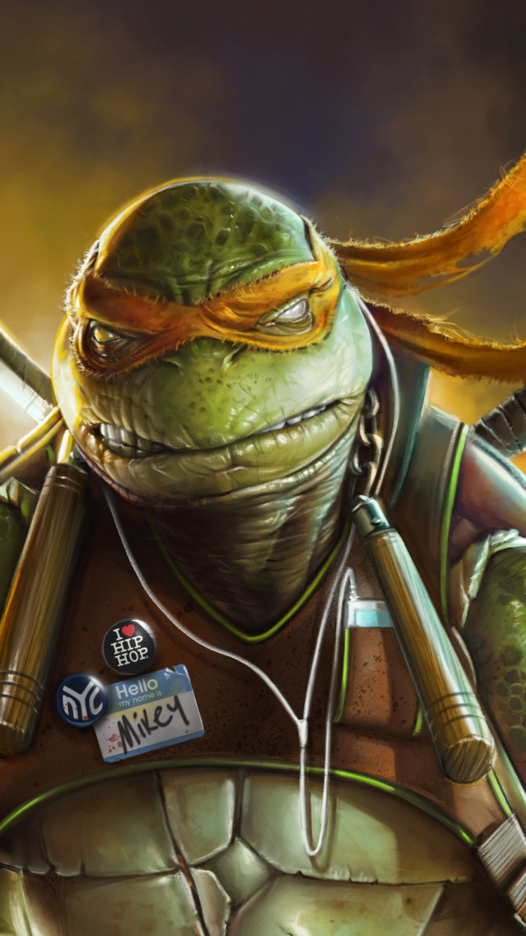 Michelangelo Teenage Mutant Ninja Turtles: Mutant Mayhem 4K Wallpaper  iPhone HD Phone #2061k