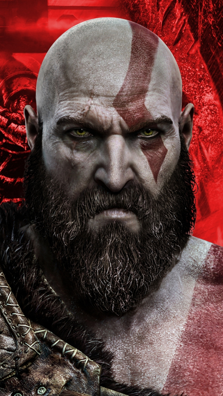 Download 750x1334 Wallpaper Kratos Artwork God Of War