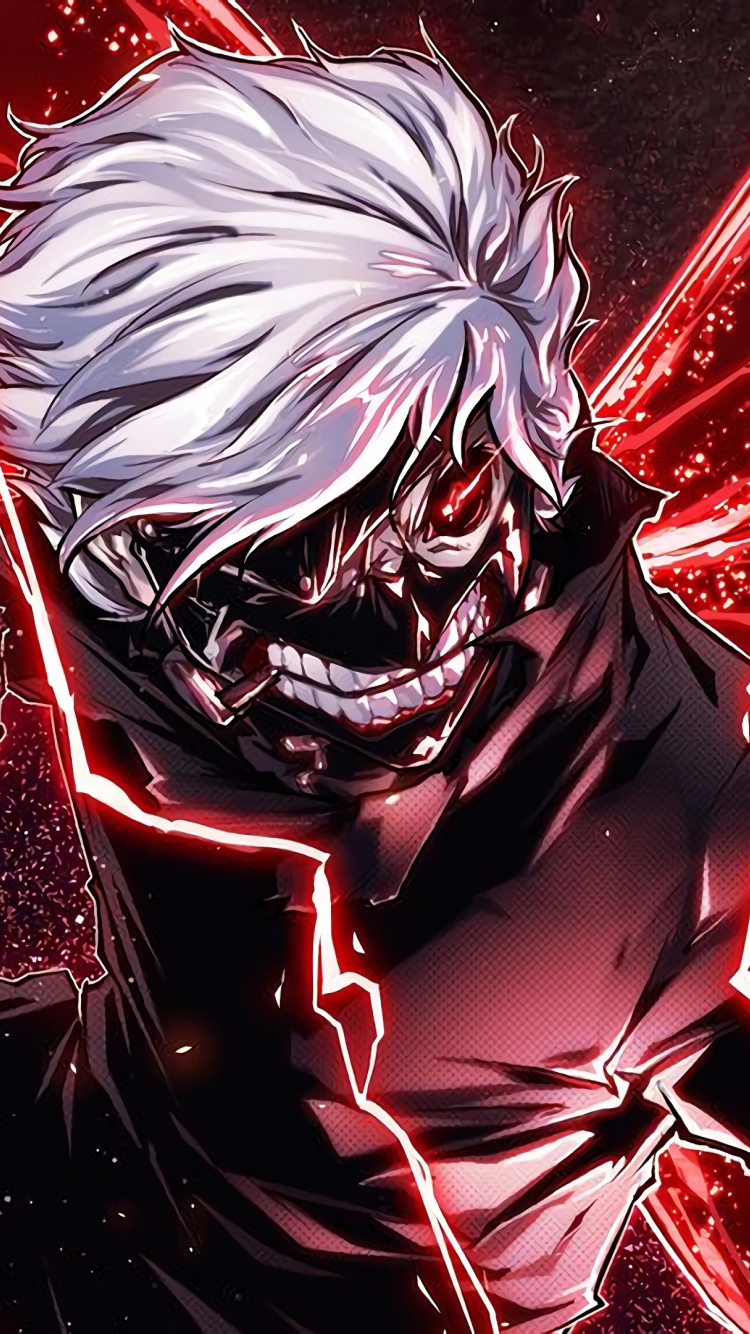 Download 750x1334 wallpaper ken kaneki, angry, anime boy ...