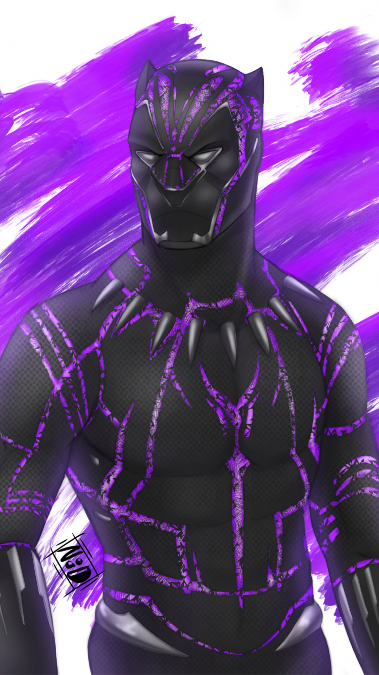 Downaload Black Panther Superhero Fan Artwork Wallpaper