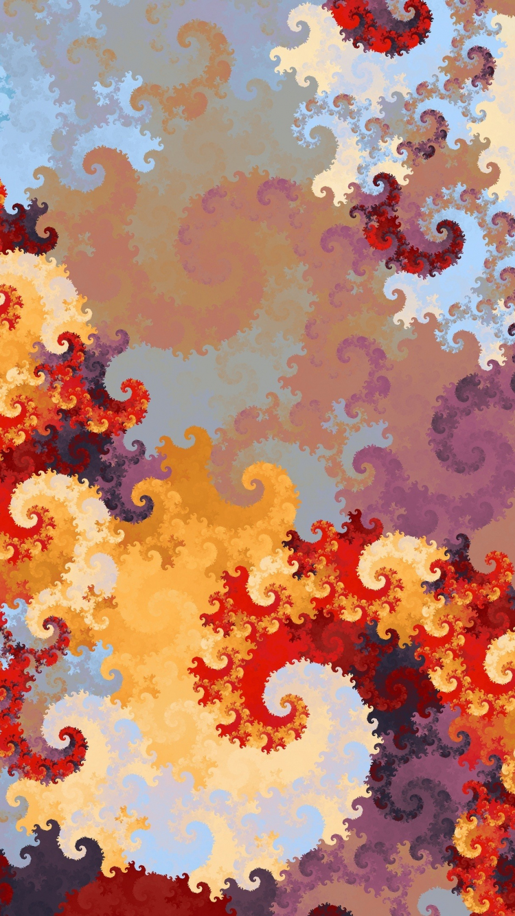 Swirl, abstract, fractal, pattern, 750x1334 wallpaper