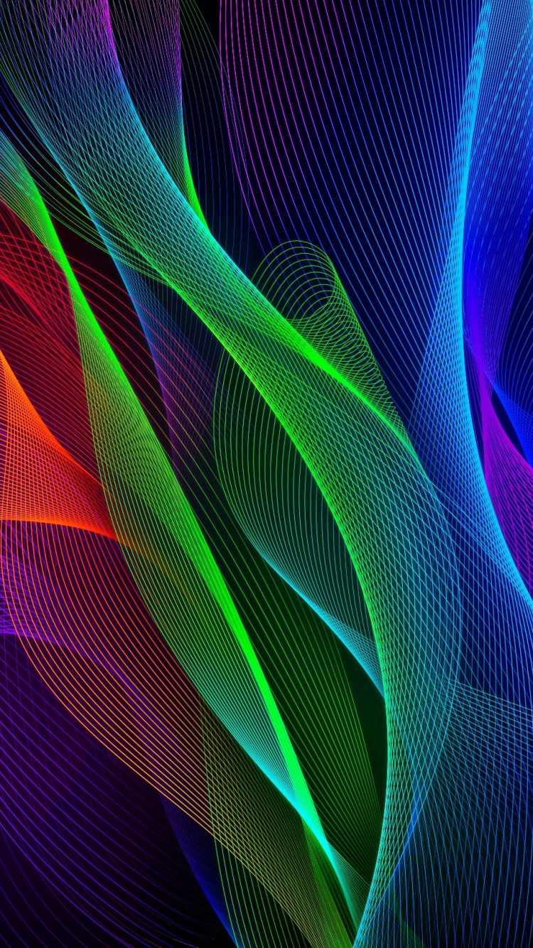 Download 750x1334 Wallpaper Waves Colorful Razer Phone Stock Iphone 7 Iphone 8 750x1334 Hd Image Background 5565