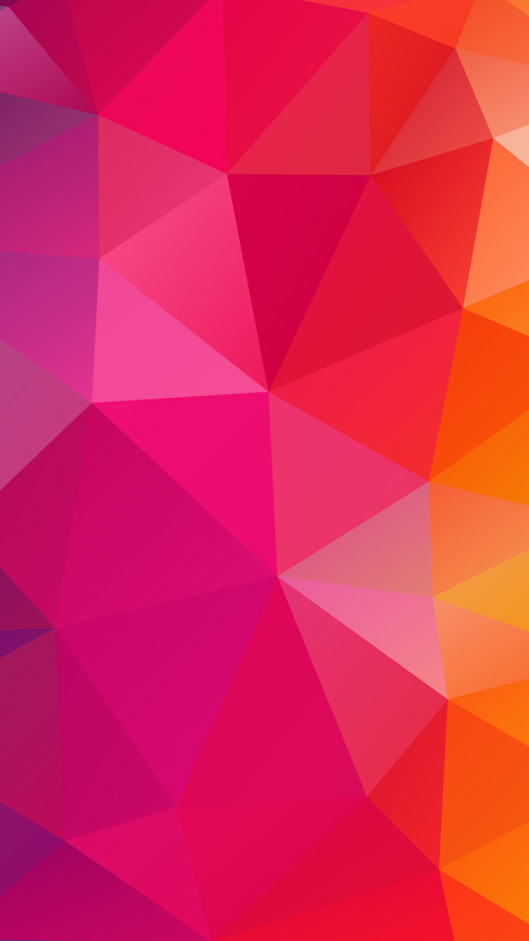 Download wallpaper 750x1334 colorful shapes, abstract, triangles ...