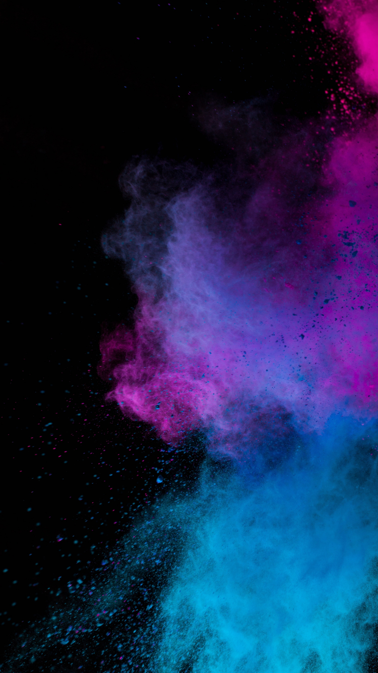 Download wallpaper 750x1334 dusk, powder, paint, holi, multicolored, iphone  7, iphone 8, 750x1334 hd background, 20608