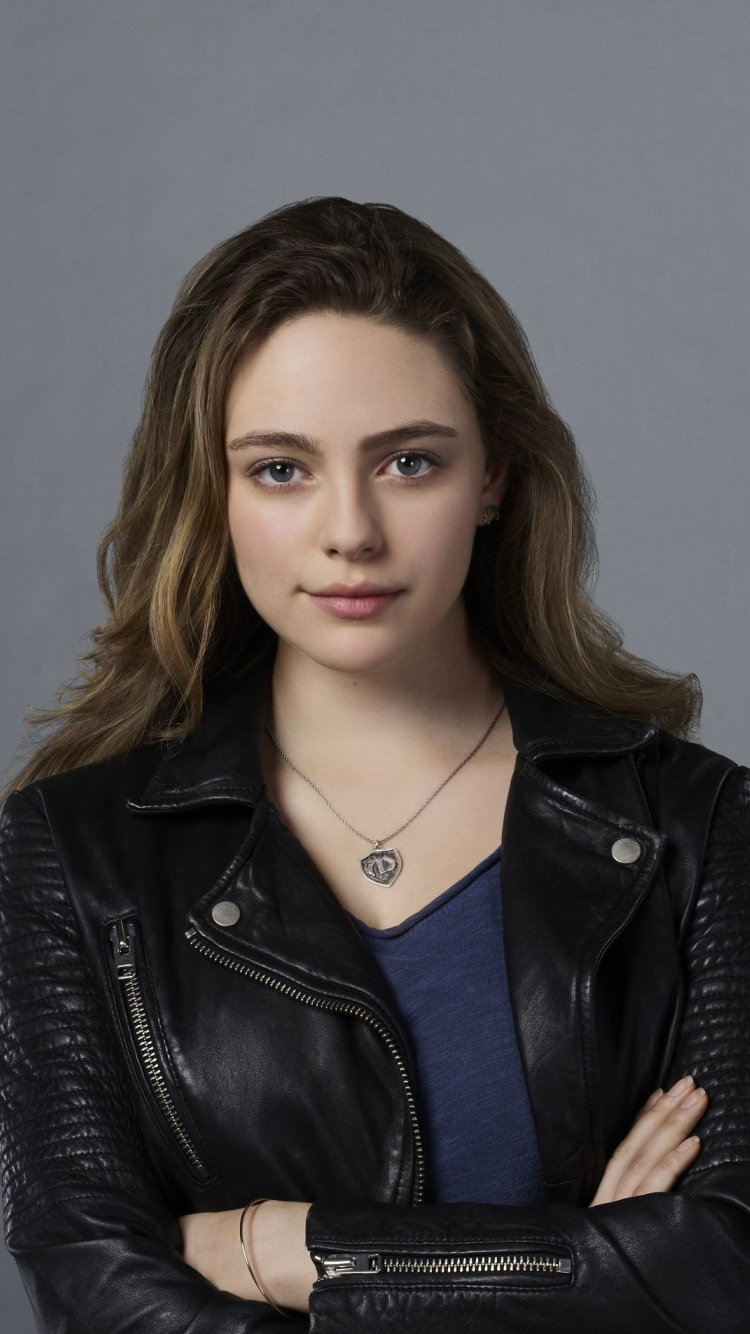 Download wallpaper 750x1334 danielle rose russell, leather jacket, 2021 ...