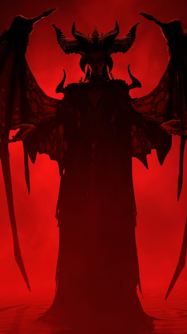 Download wallpaper 750x1334 lilith, the demon queen, diablo video game ...