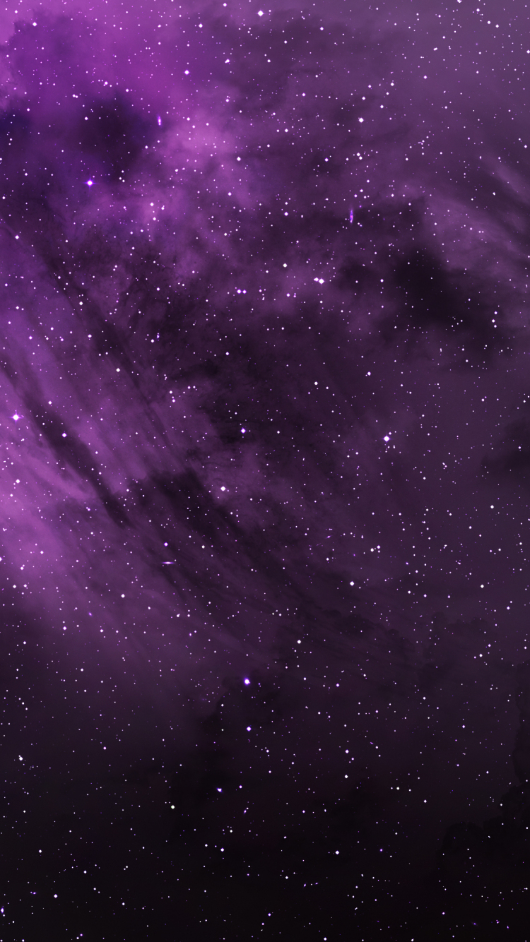 750x1334 wallpaper purple clouds