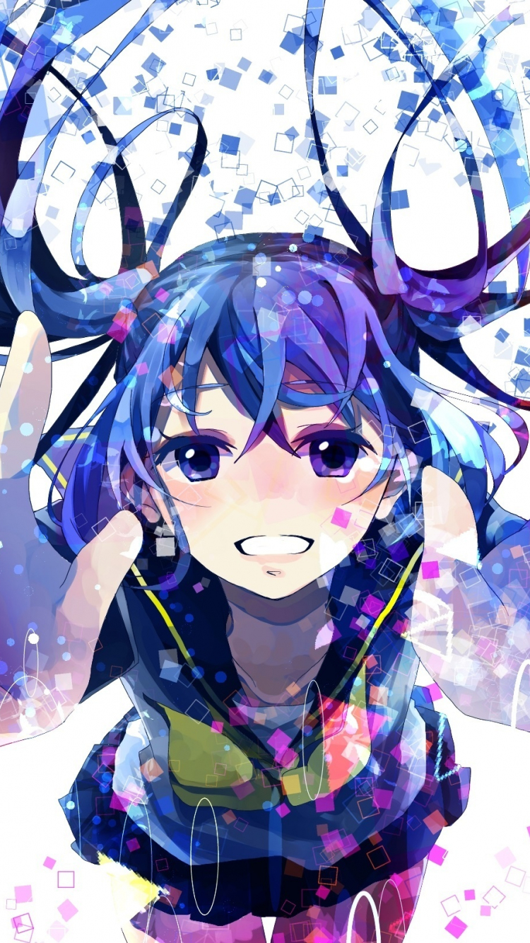 Download 750x1334 Wallpaper Hatsune Miku Blue Eyes Vocaloid Art Iphone 7 Iphone 8 750x1334 Hd Image Background 6937