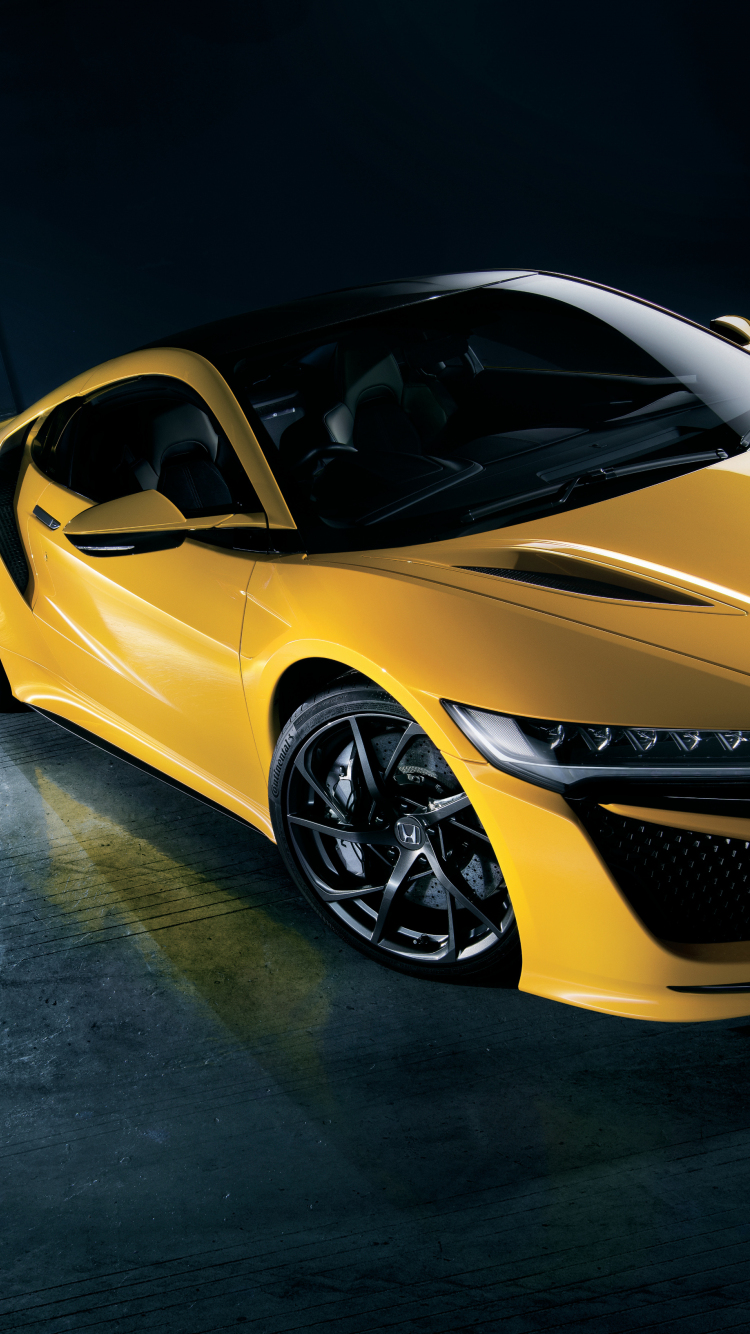 Download 750x1334 Wallpaper Honda Nsx Yellow Car 2020 Iphone 7 Iphone 8 750x1334 Hd Image Background 23748