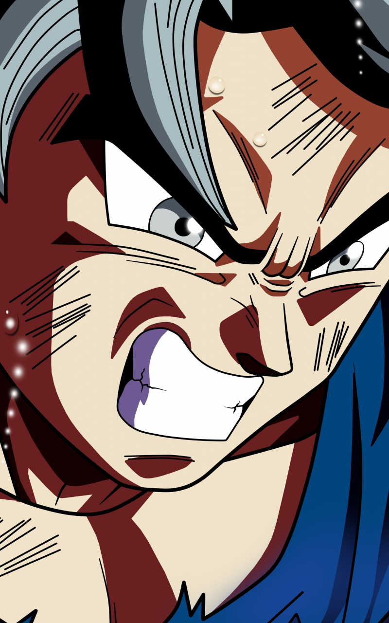 Download wallpaper 800x1280 dragon ball, blue power, gogeta, art, samsung  galaxy note gt-n7000, meizu mx 2, 800x1280 hd background