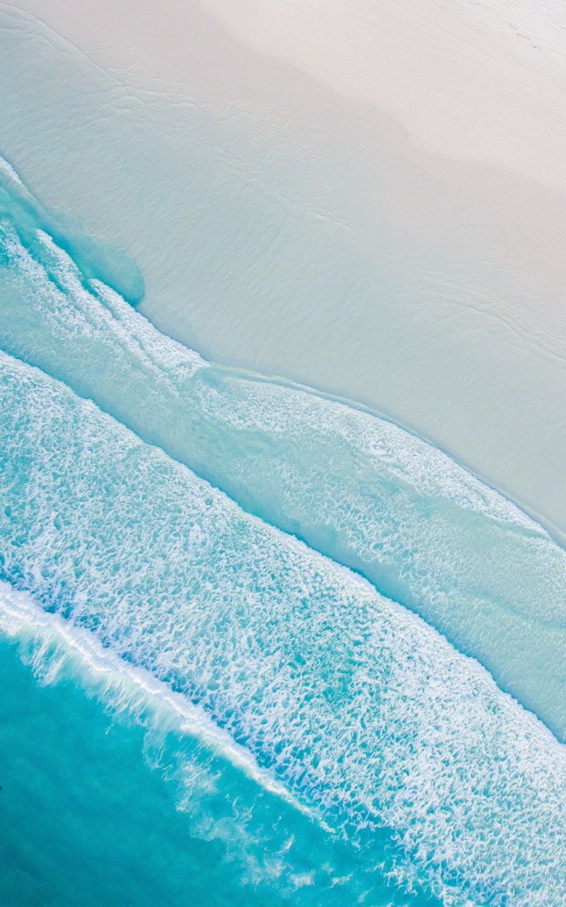 Beach, aerial view, soft, stock, 800x1280 wallpaper