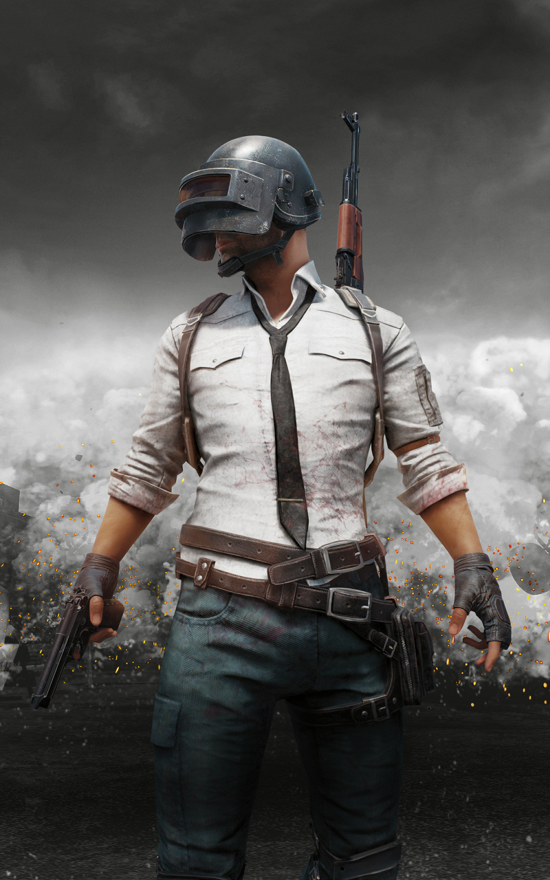 Download wallpaper 800x1280 pubg, mobile 2018, monochrome, samsung ...