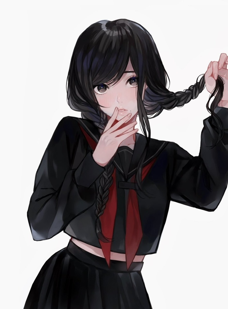 Anime Dororo Hyakkimaru Cosplay Half Long Black Ponytail Clip Hairwear Hair  Wig | eBay