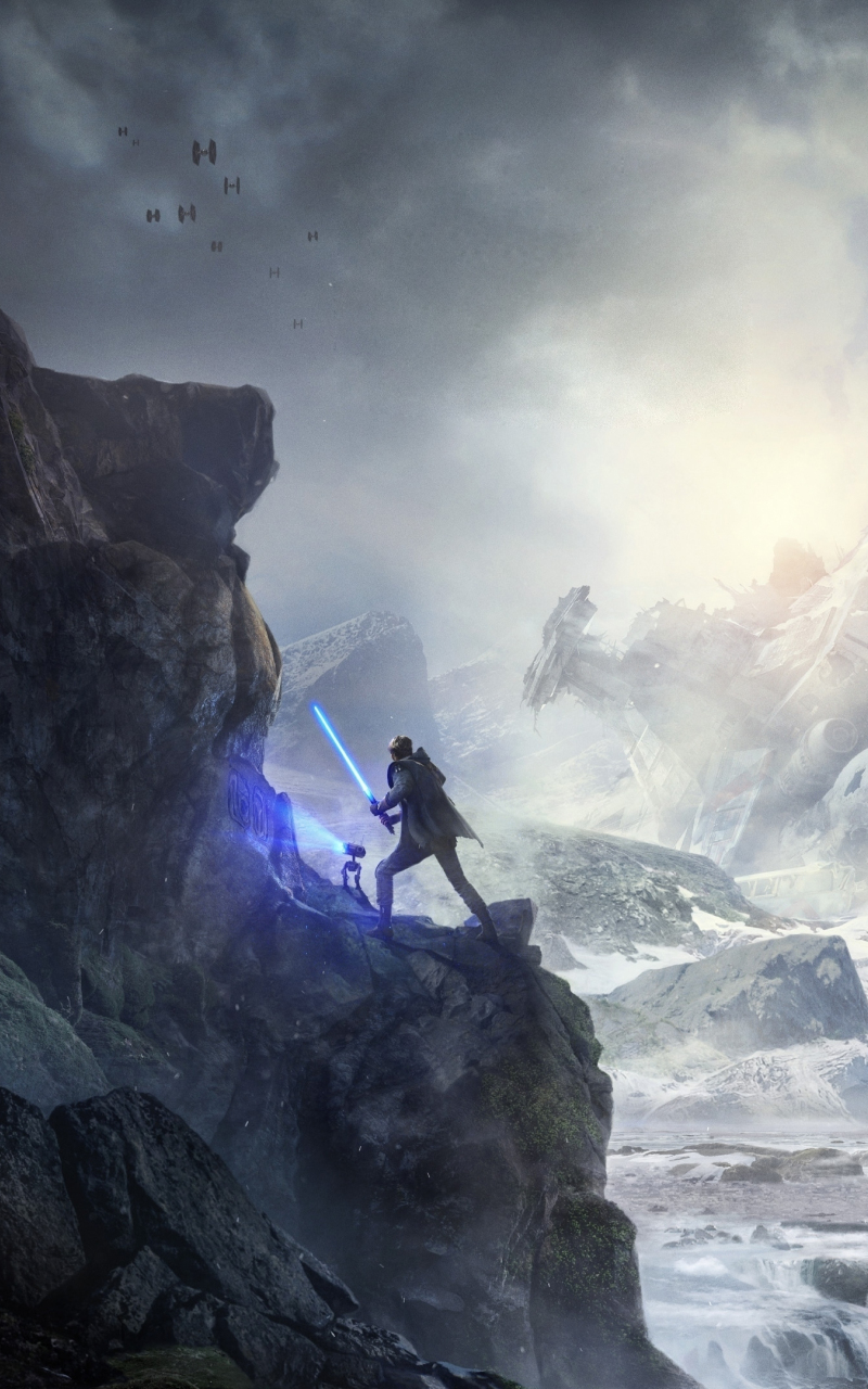 Download wallpaper 800x1280 star wars jedi: fallen order, video game,  samsung galaxy note gt-n7000, meizu mx 2, 800x1280 hd background