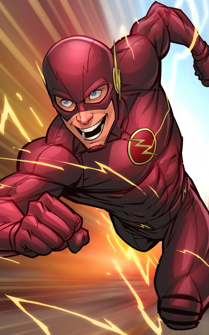 Download wallpaper 800x1280 speedster, the flash, dc comics, superhero ...