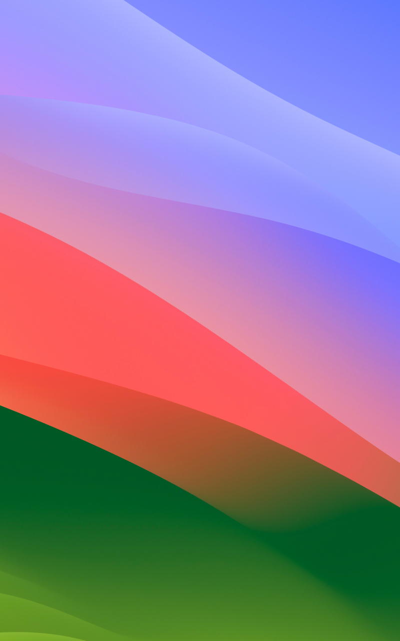 MacOS Sonoma, colorful waves, stock photo, 800x1280 wallpaper