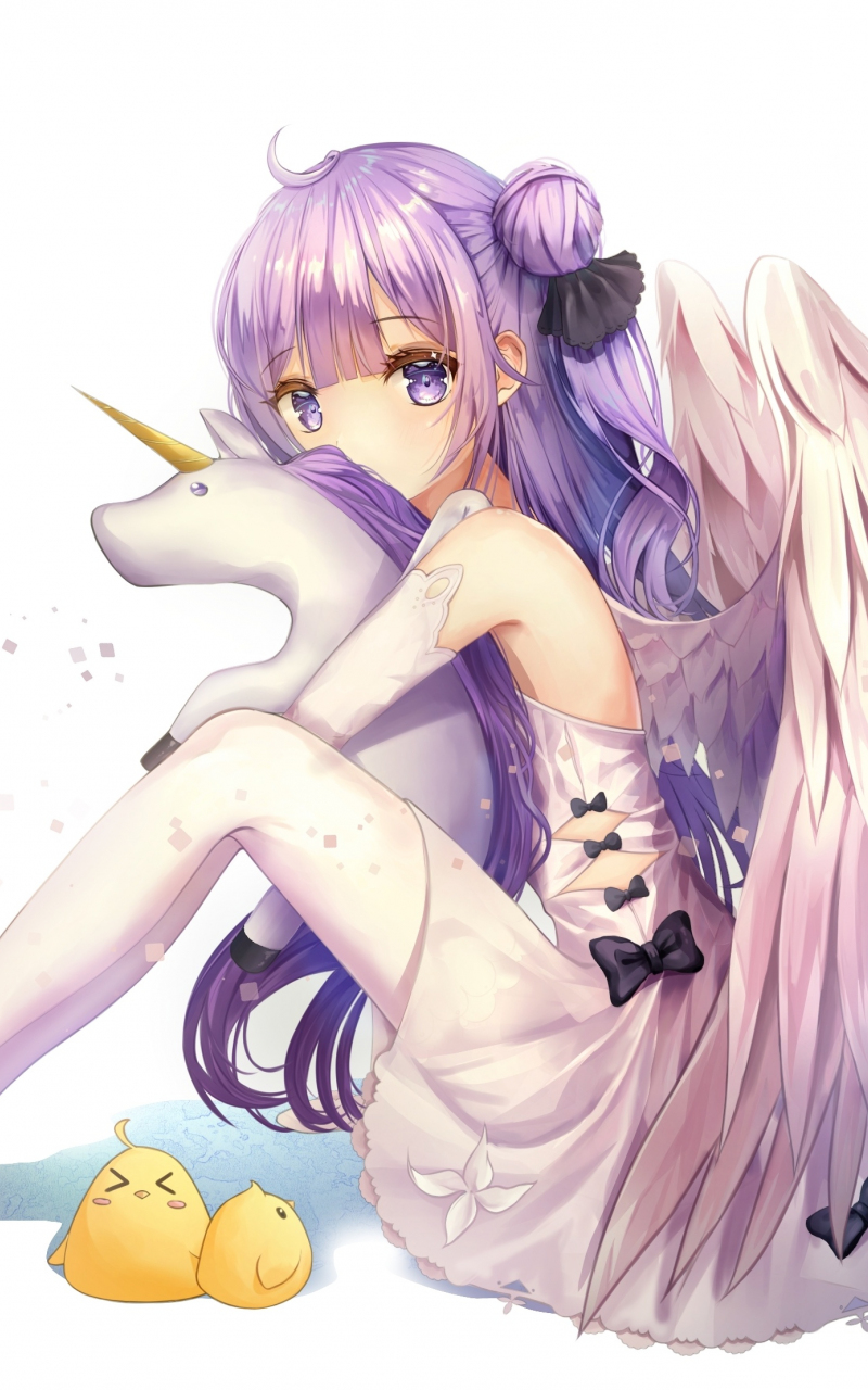 Download 800x1280 Wallpaper Azur Lane Unicorn With Wings Anime