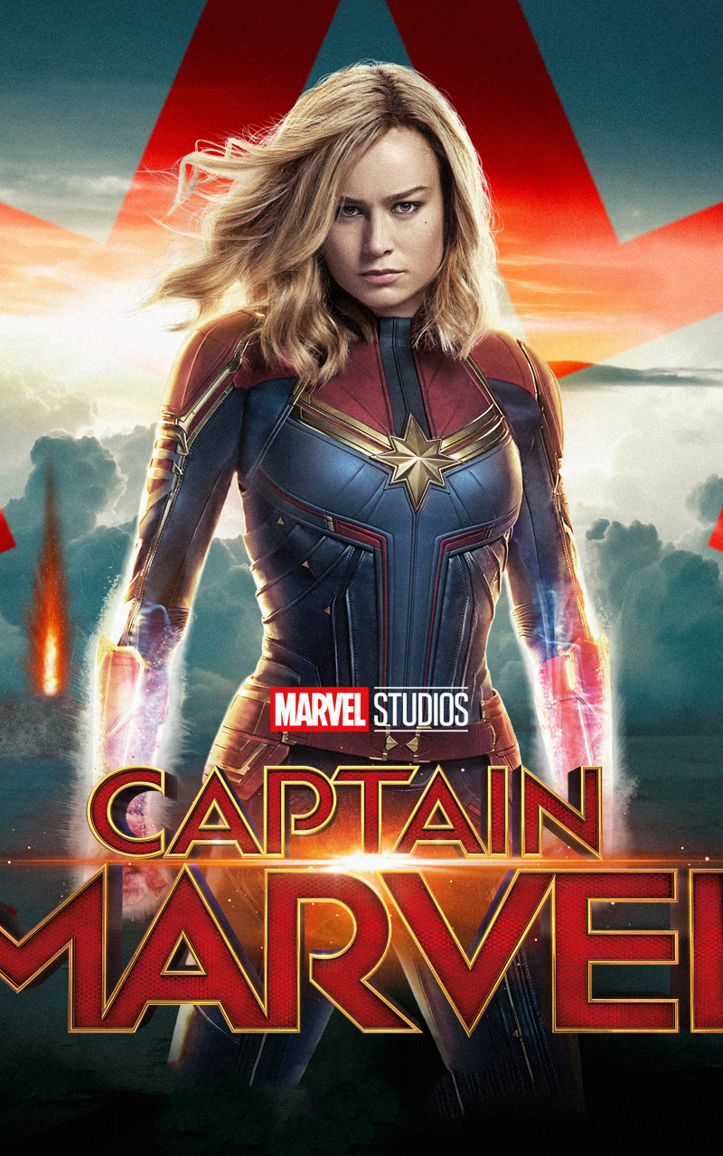 Download wallpaper 800x1280 movie, superhero, actress, captain marvel,  samsung galaxy note gt-n7000, meizu mx 2, 800x1280 hd background