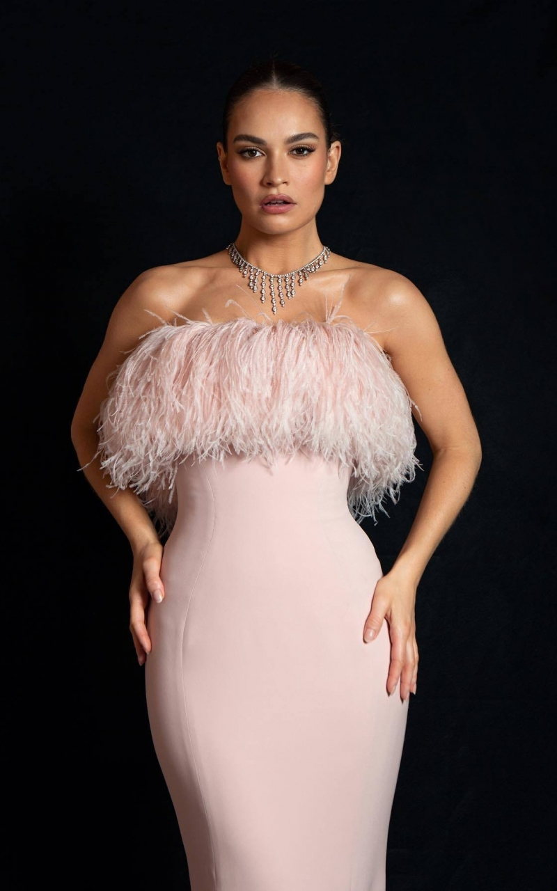 Lily James, pink pretty dress, celebrity, 800x1280 wallpaper