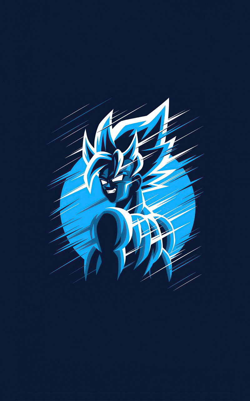 Download wallpaper 800x1280 dragon ball, blue power, gogeta, art, samsung  galaxy note gt-n7000, meizu mx 2, 800x1280 hd background