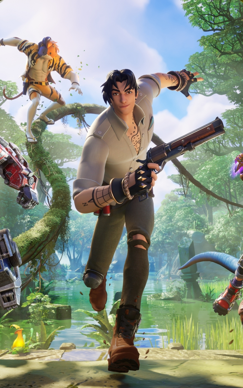 Download wallpaper 800x1280 fortnite chapter 4, season 3, run for fight,  samsung galaxy note gt-n7000, meizu mx 2, 800x1280 hd background