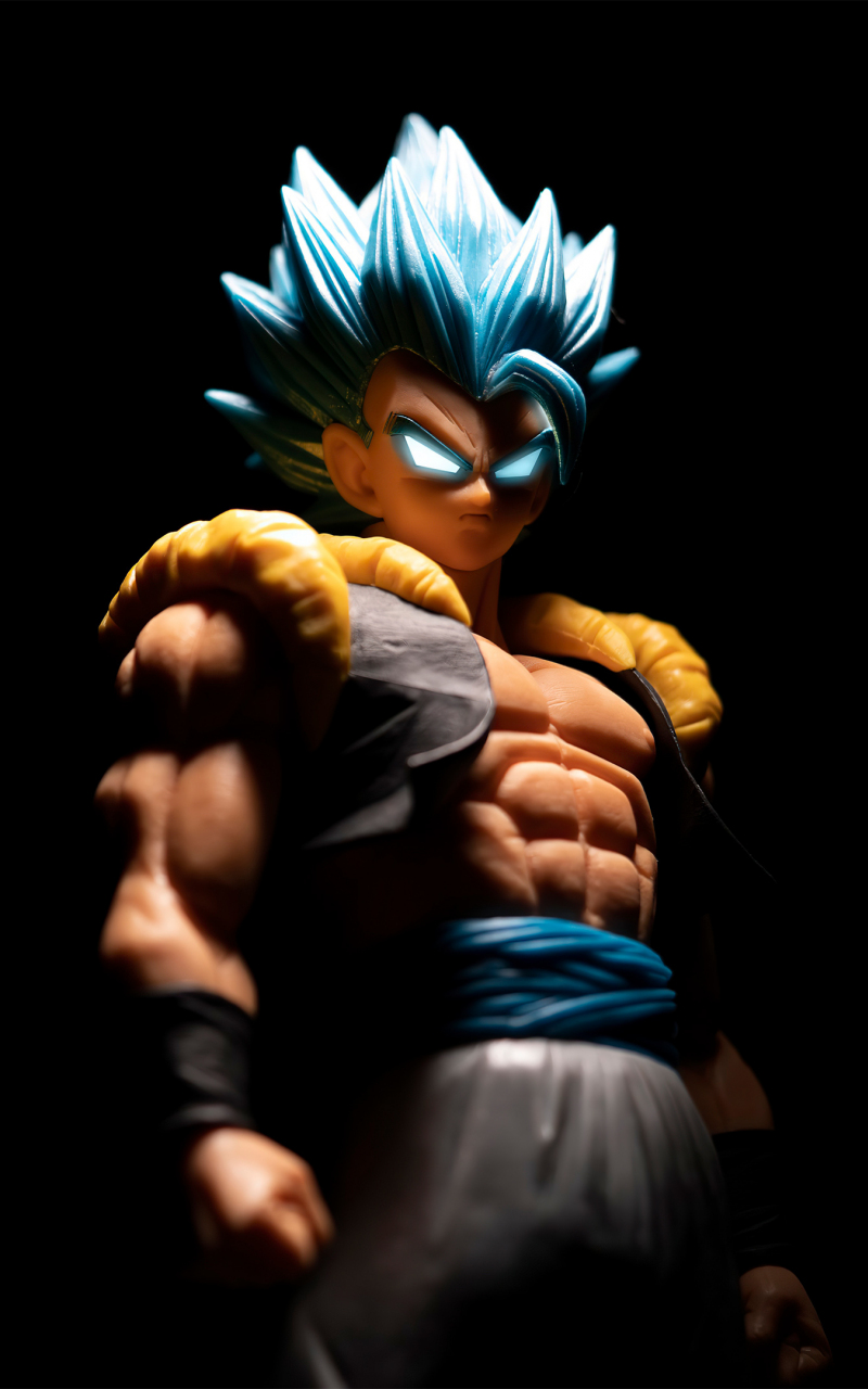 Download wallpaper 800x1280 dragon ball, blue power, gogeta, art, samsung  galaxy note gt-n7000, meizu mx 2, 800x1280 hd background