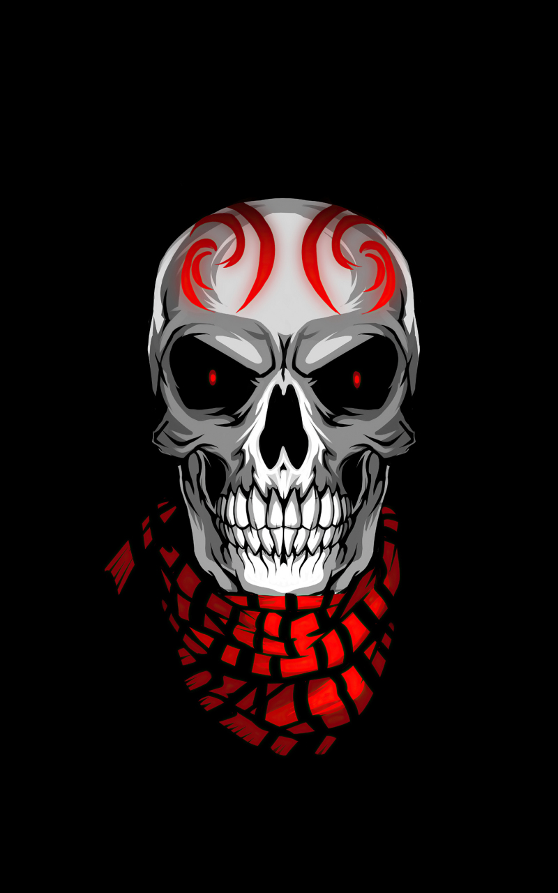 Download wallpaper 1440x2560 skull, glitch art, minimal, dark red, qhd samsung  galaxy s6, s7, edge, note, lg g4, 1440x2560 hd background, 6682