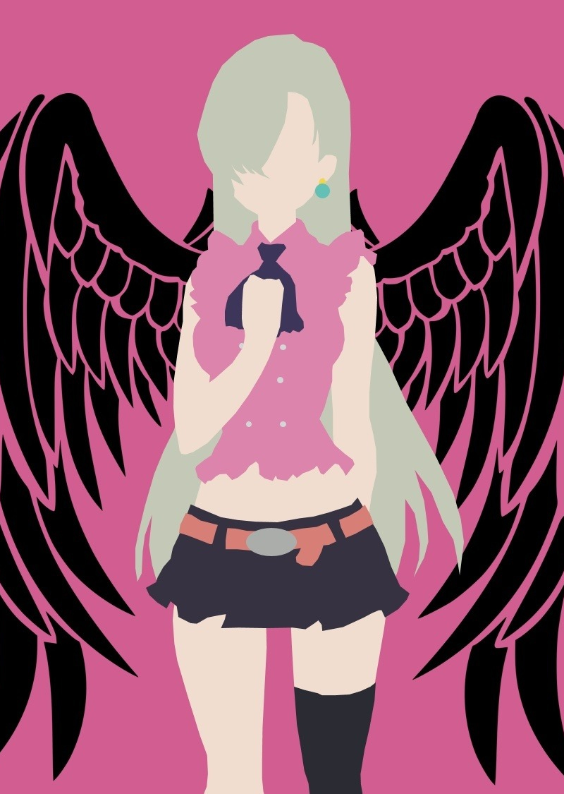 Download wallpaper 800x1280 angel, minimal, elizabeth liones, nanatsu no  taizai, anime girl, samsung galaxy note gt-n7000, meizu mx 2, 800x1280 hd  background