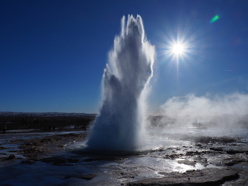 Blue water pool, Bláhver hot spring, Hveravellir high-temperature or  geothermal region, Highlands, Stock Photo, Picture And Rights Managed  Image. Pic. IBR-2319114 | agefotostock