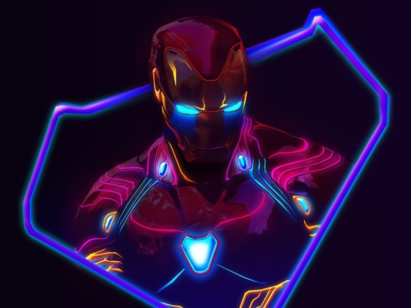 Iron man, supehero nono suit, minimal, 800x600 wallpaper