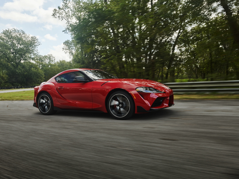 Download Red On Road Toyota Supra 800x600 Wallpaper Pocket Pc Pda 800x600 Hd Image Background