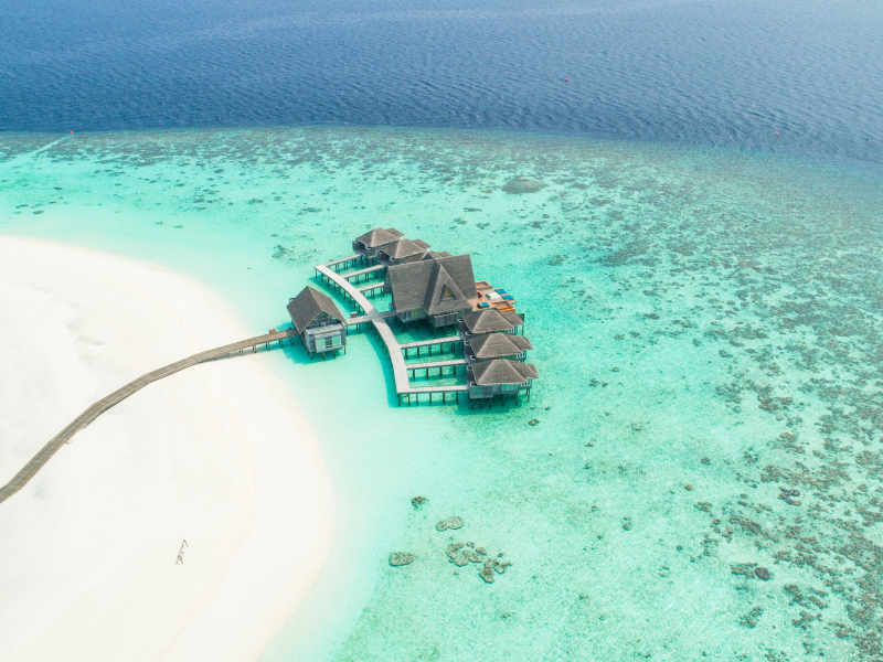 Download resort, holiday, summer, aerial view, nature, maldives 800x600  wallpaper, pocket pc, pda, 800x600 hd image, background, 17426