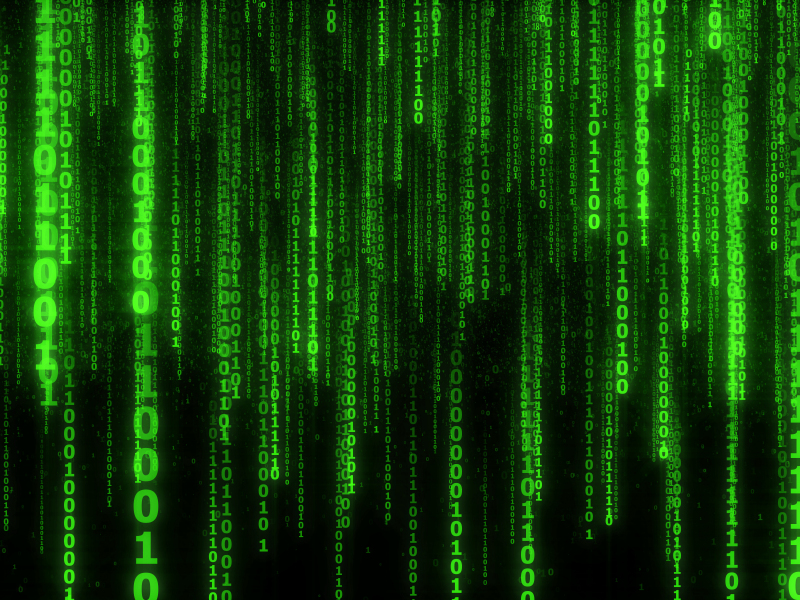 Matrix code, numbers, green, 800x600 wallpaper