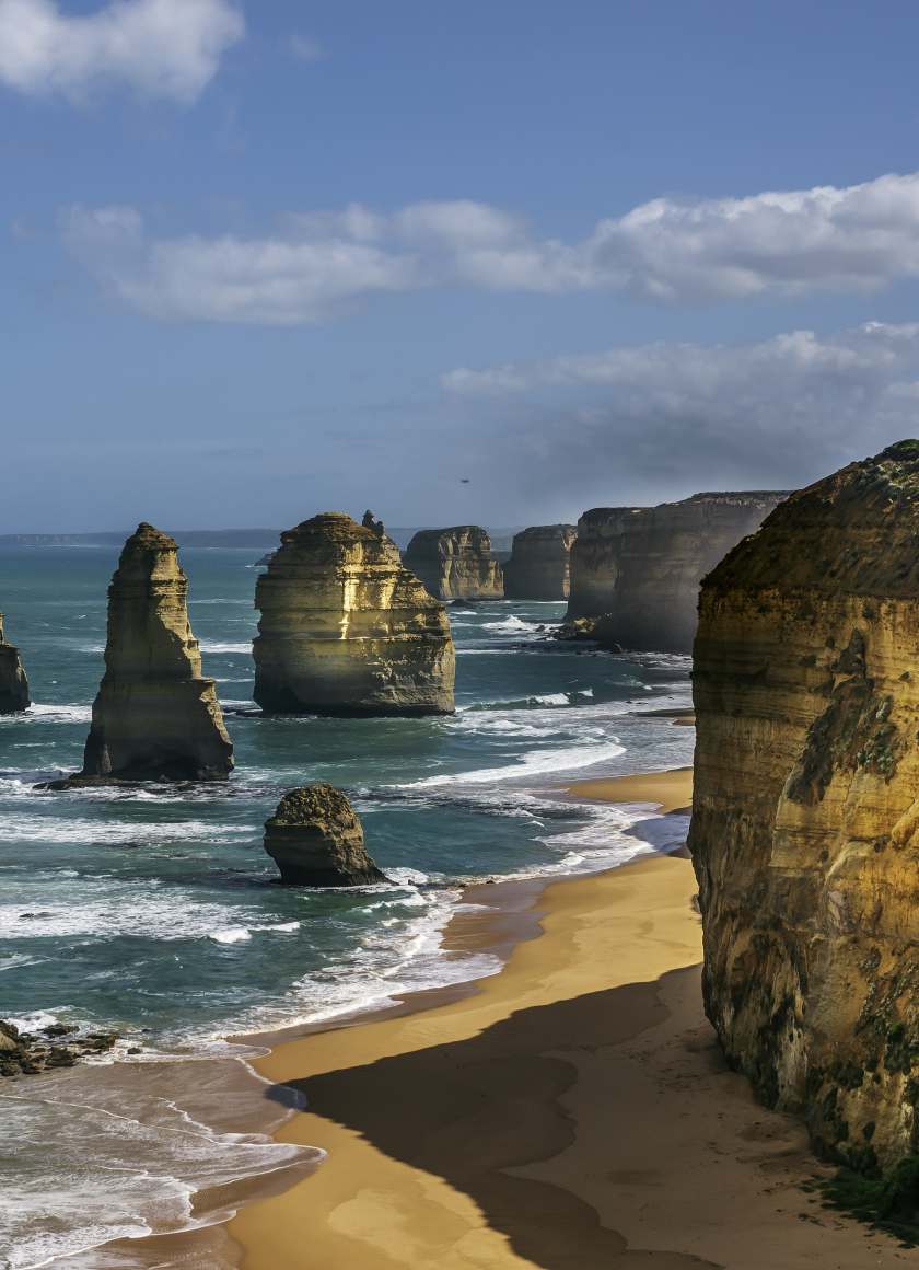 Download wallpaper 840x1160 great cliffs, the twelve apostles ...