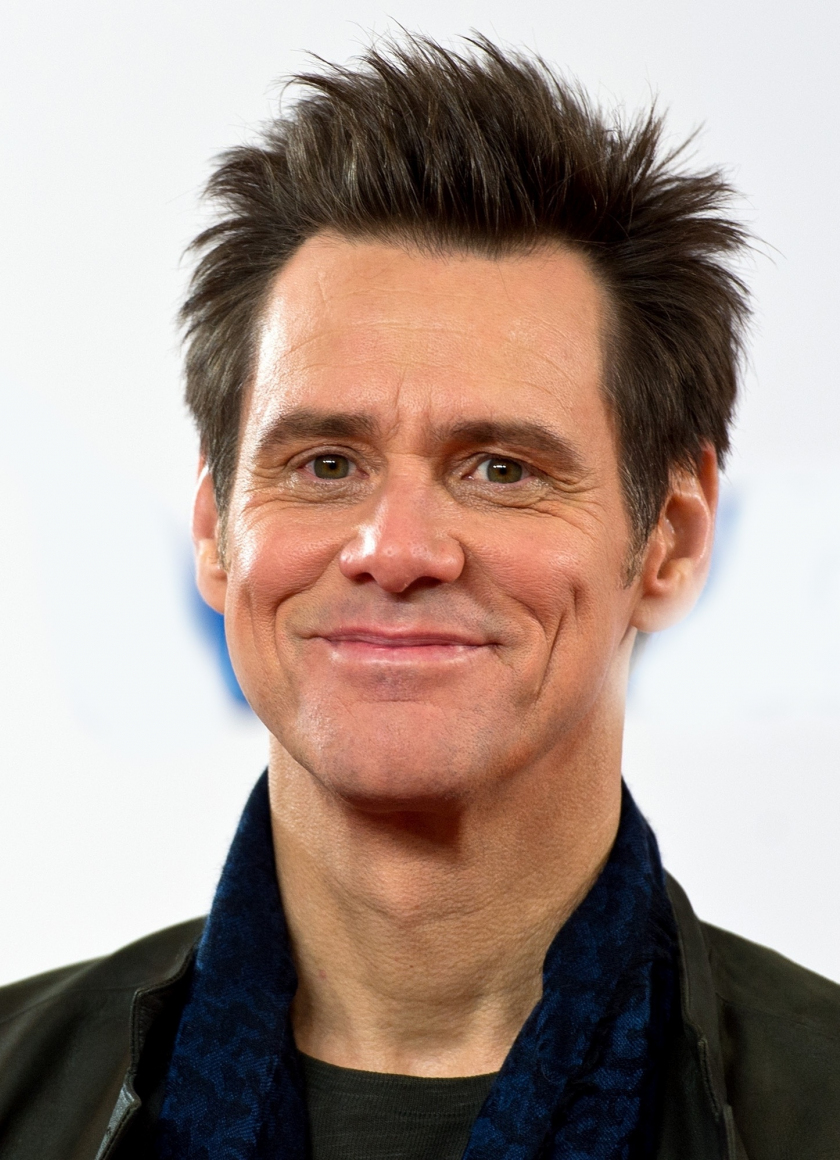 Download wallpaper 840x1160 smile, celebrity, jim carrey, american ...