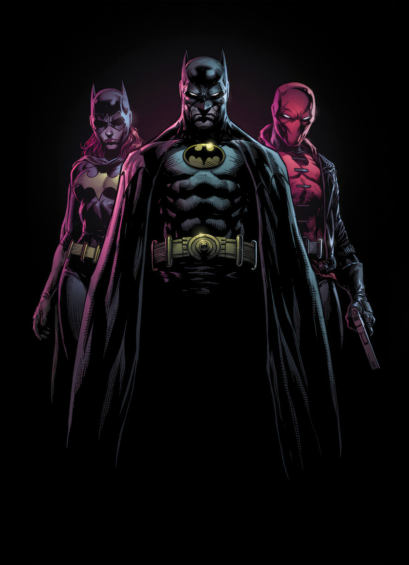 Bat-family, superhero, 840x1160 wallpaper