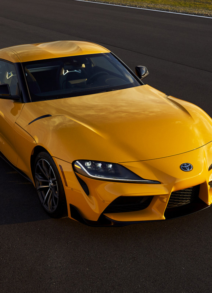 Toyota gr Supra 2020 желтая