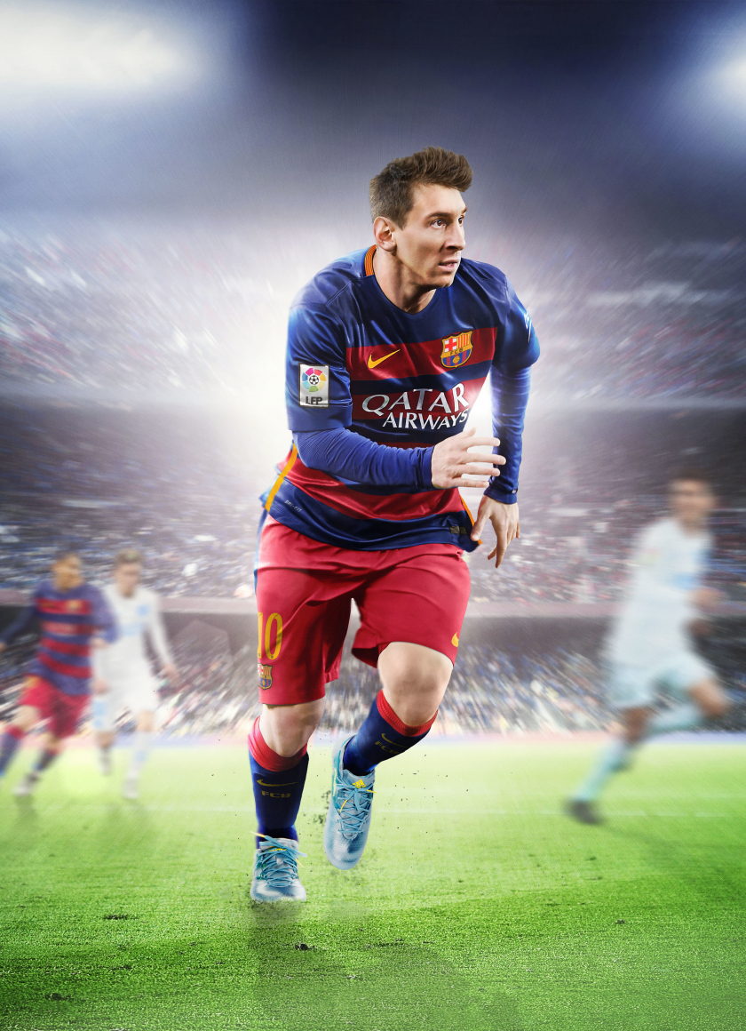 Download wallpaper 840x1160 lionel messi, footballer, fifa 16, ea sports,  video game, iphone 4, iphone 4s, ipod touch, 840x1160 hd background, 1012