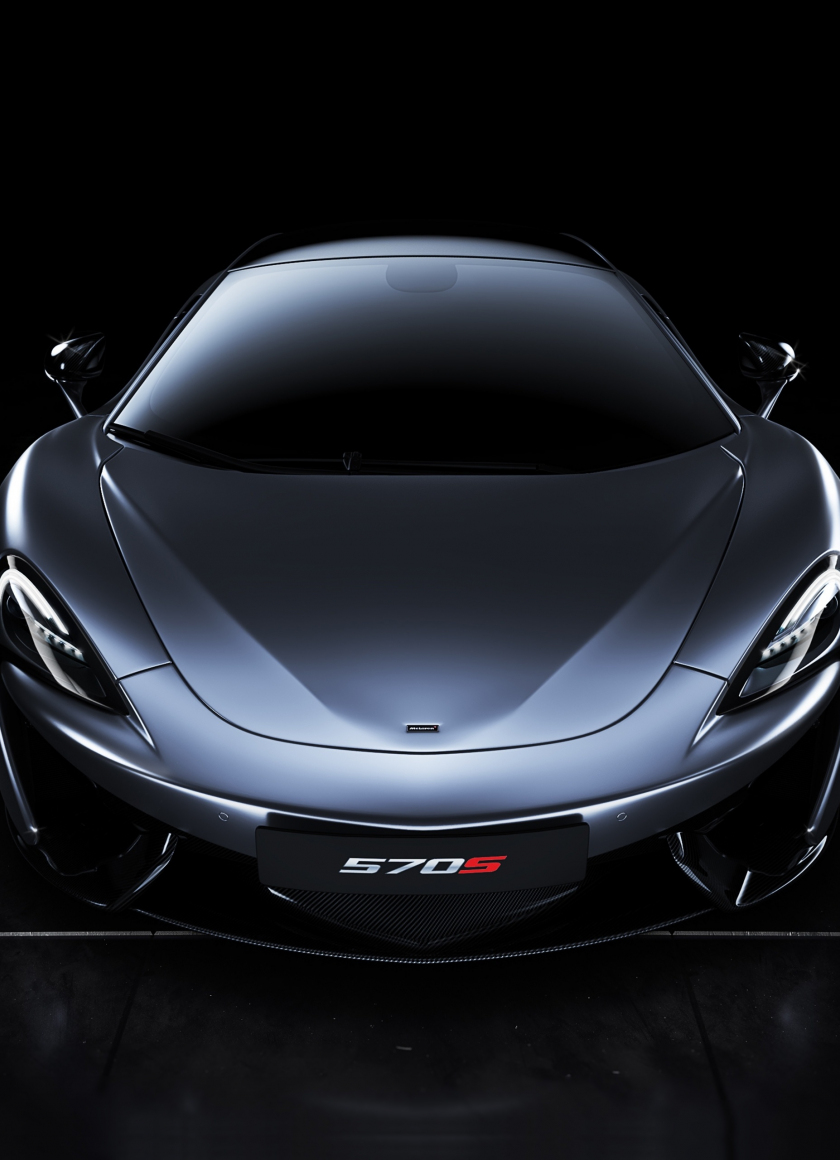 Download wallpaper 840x1160 supercar, mclaren 570s, front, iphone 4 ...